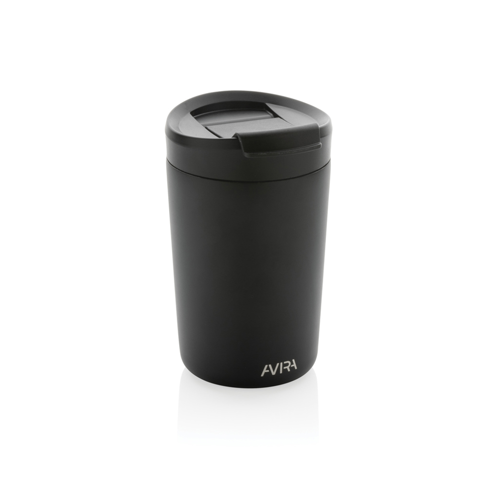 Avira Alya RCS recycelter Stainless-Steel Becher 300ml - schwarz (± PMS Black)