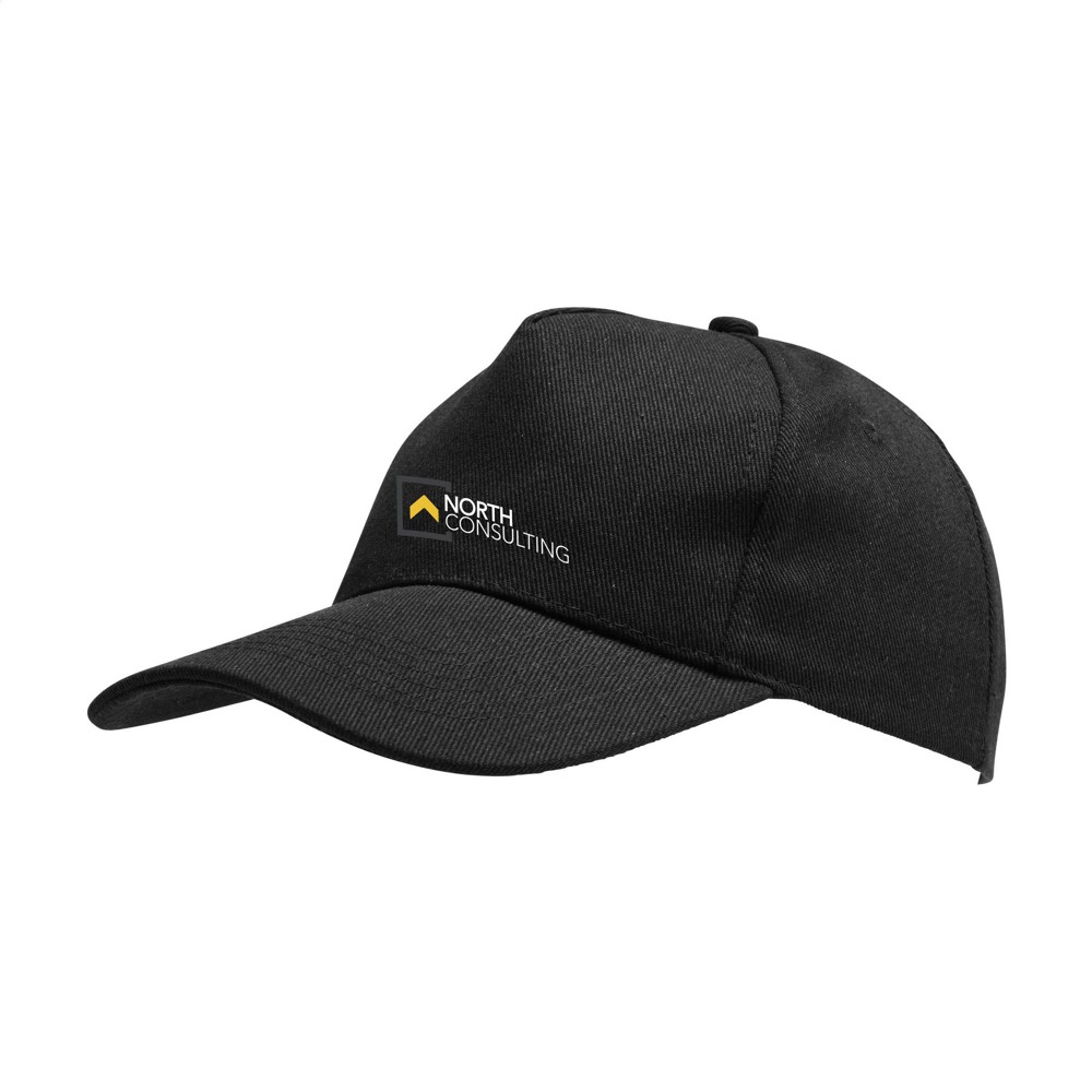 Hamar Cap Recycled Cotton Kappe - schwarz