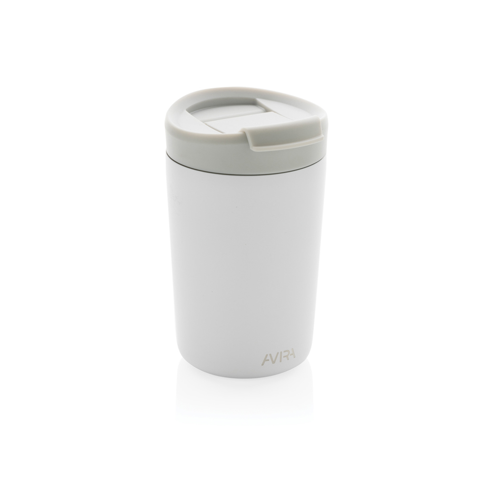 Avira Alya RCS recycelter Stainless-Steel Becher 300ml - weiß (± PMS White)
