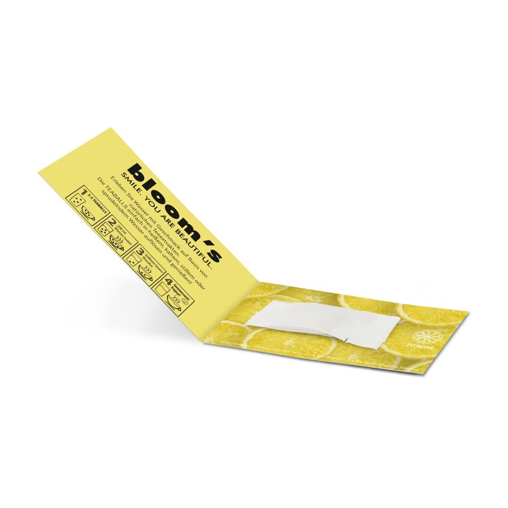 Promo Drops by TEABALLS - 1 Sachet (6-8 Zitrone Drops für ein Erfrischungsgetränk mit bis zu 0,5 L)