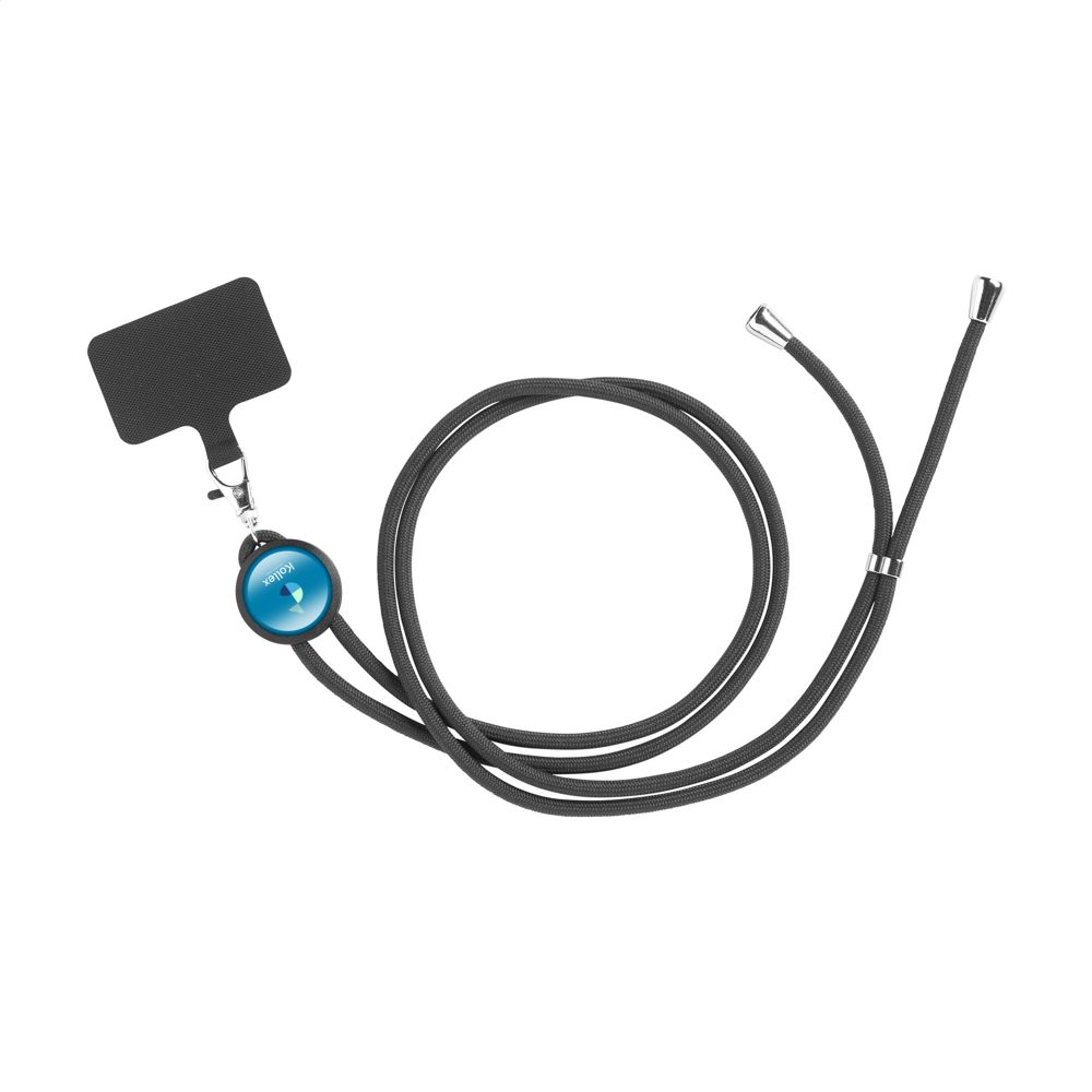 Lace Lanyard GRS RPET 0,5 cm Handy-Schlüsselband