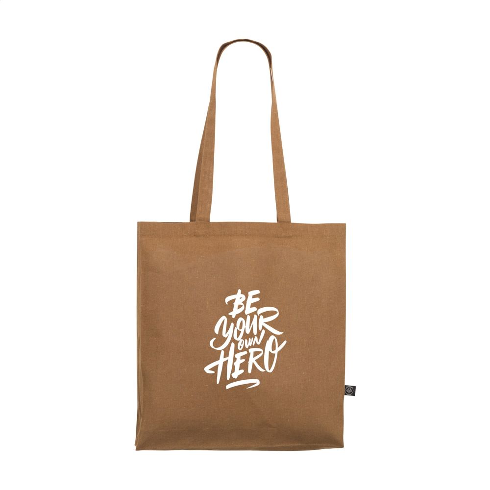 Colour Square Bag GRS Recycled Cotton (150 g/m²) Tasche - Braun