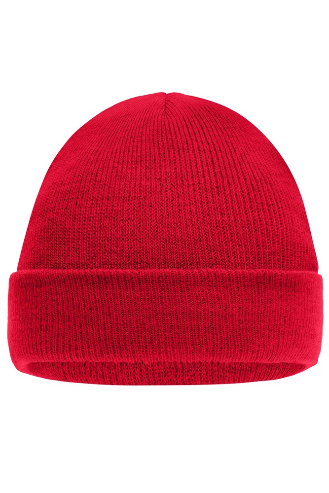 Knitted Cap for Kids - Red (ca. Pantone 1788C)