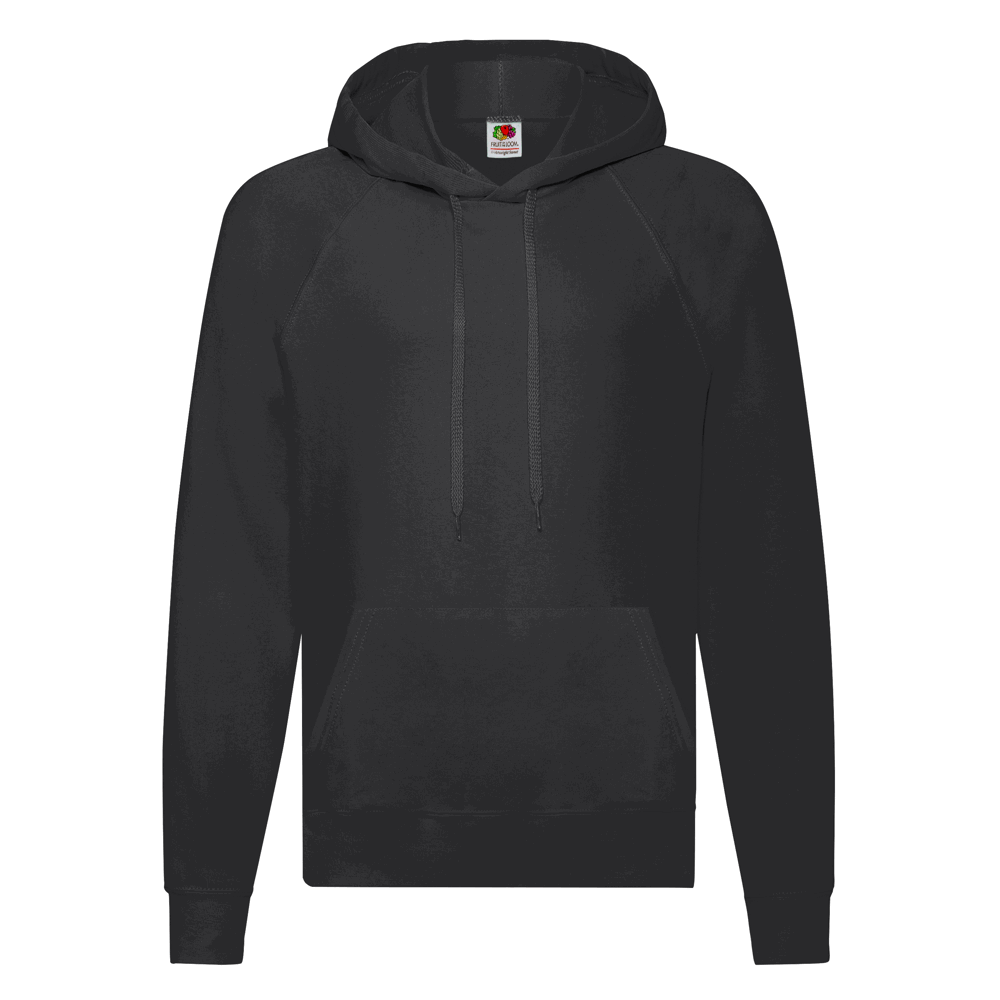 621400 - Lightweight Kapuzen-Sweat - schwarz