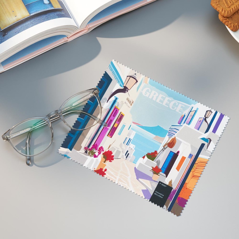 POLYCLEAN Brillenputztuch 18x18 cm im Etui, All-Inclusive-Paket