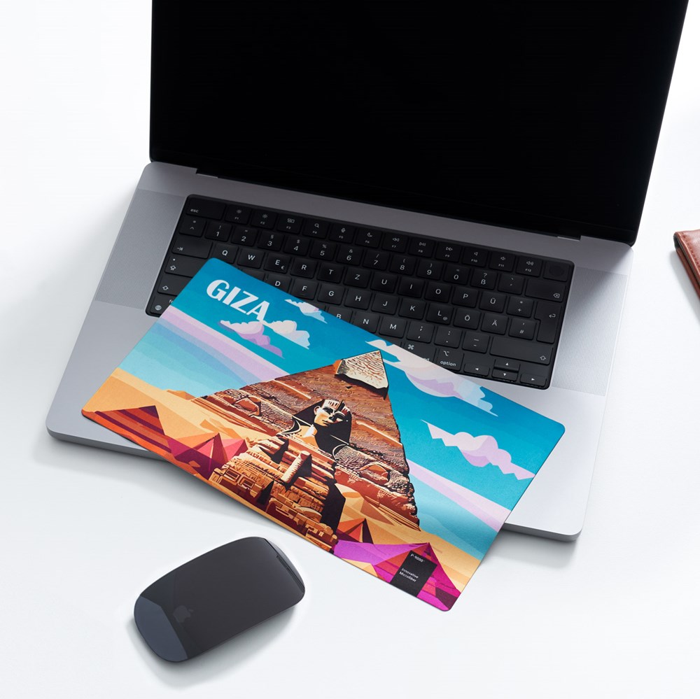 LapKoser® 3in1 Notebookpad 23x20 cm mit individueller Einlegekarte, All-Inclusive-Paket