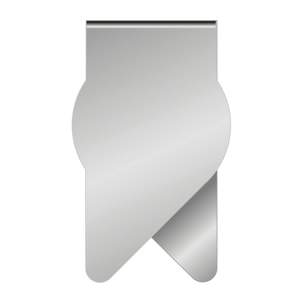 ROMINOX® Mehrweg-Büroklammer X Clip Variante E, idealer Mailingartikel für Dokumente, bis zu 12 Seiten Klemmkraft