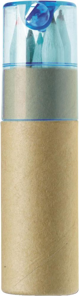 Buntstifte-Set , 6-tlg. Libbie Original - hellblau