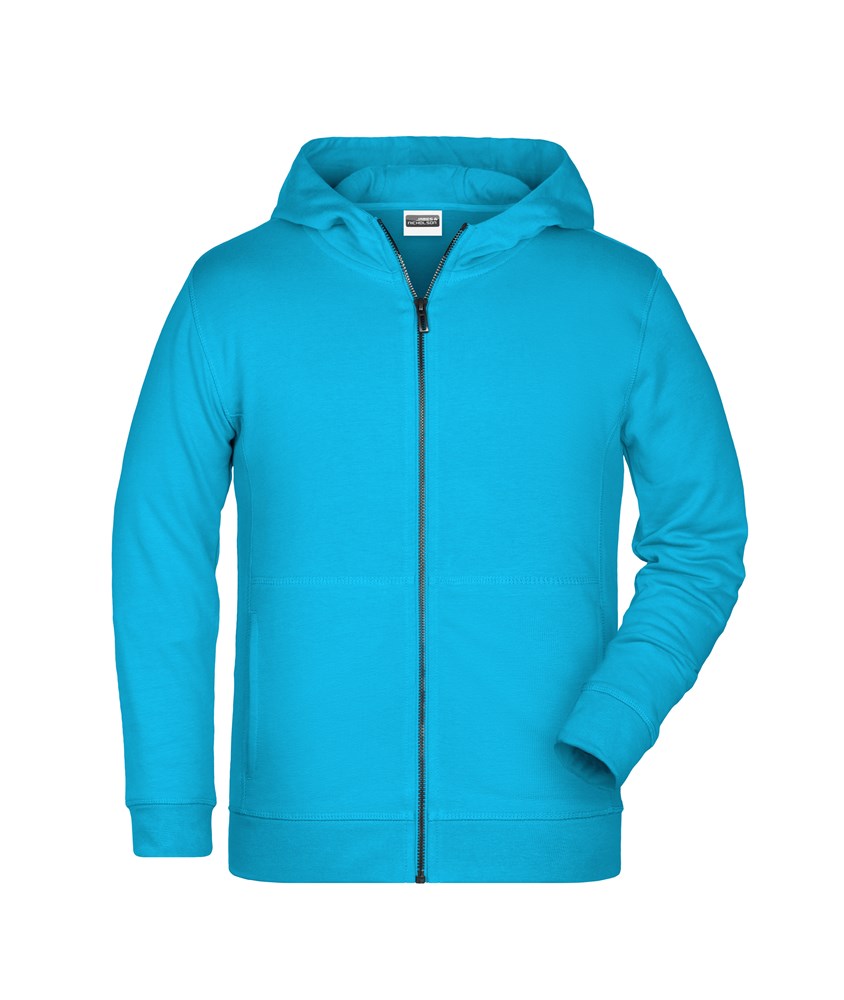 Children's Zip Hoody OCS Blended & RCS - Turquoise (ca. Pantone 312C)