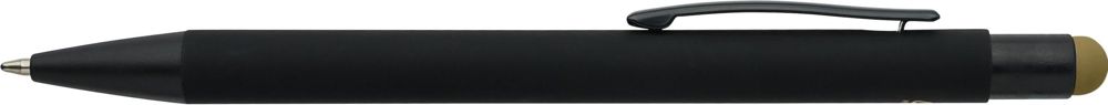 Aluminium-Kugelschreiber mit Gummibeschichtung Formentera - gold