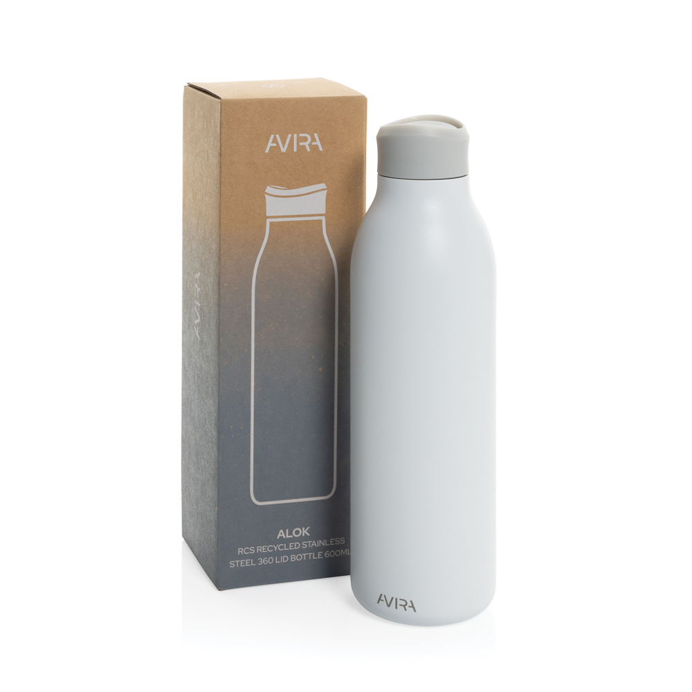 Avira Alok 360 Klick-Wasserflasche aus RCS rec. Stahl, 600ml