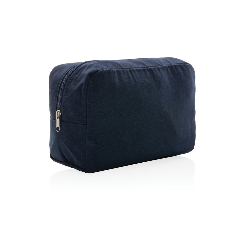 Impact Aware™ 285g/m² Kosmetiktasche aus ungefärbtem Canvas - navy blau (± PMS 539)