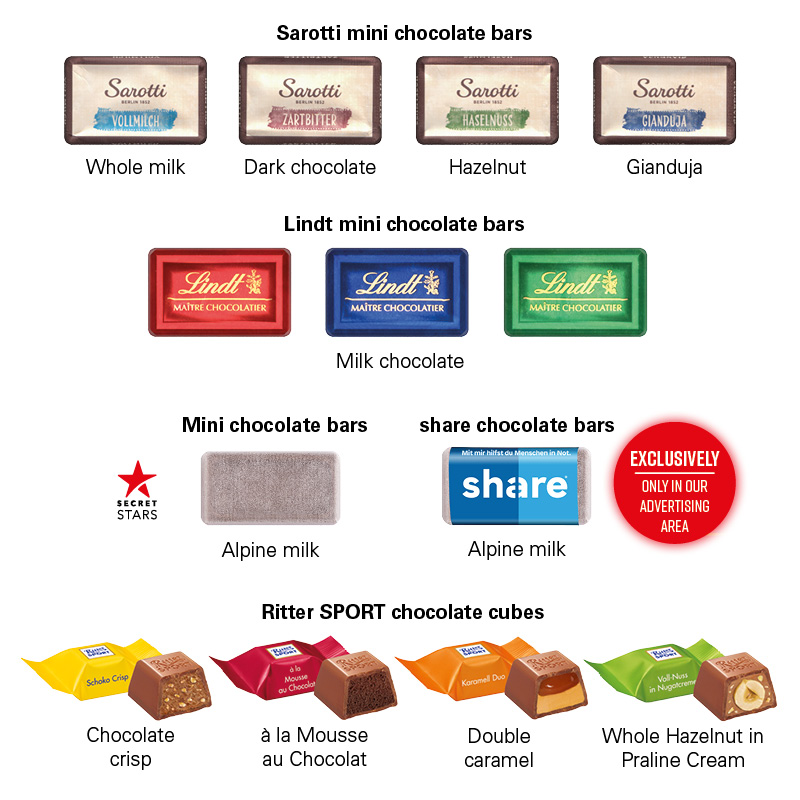 Adventskalender Schiff, share Schokotäfelchen