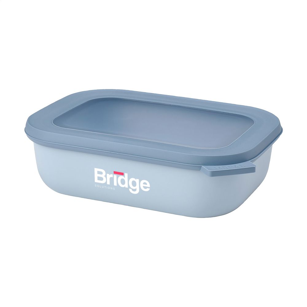 Mepal Cirqula Mehrzweckbehälter rechteckig 1 L Lunchbox - Nordic Blue