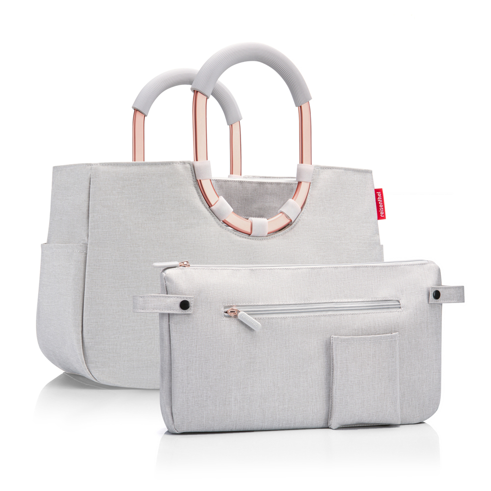 loopshopper M summerstripes coffee - twist-sky rose