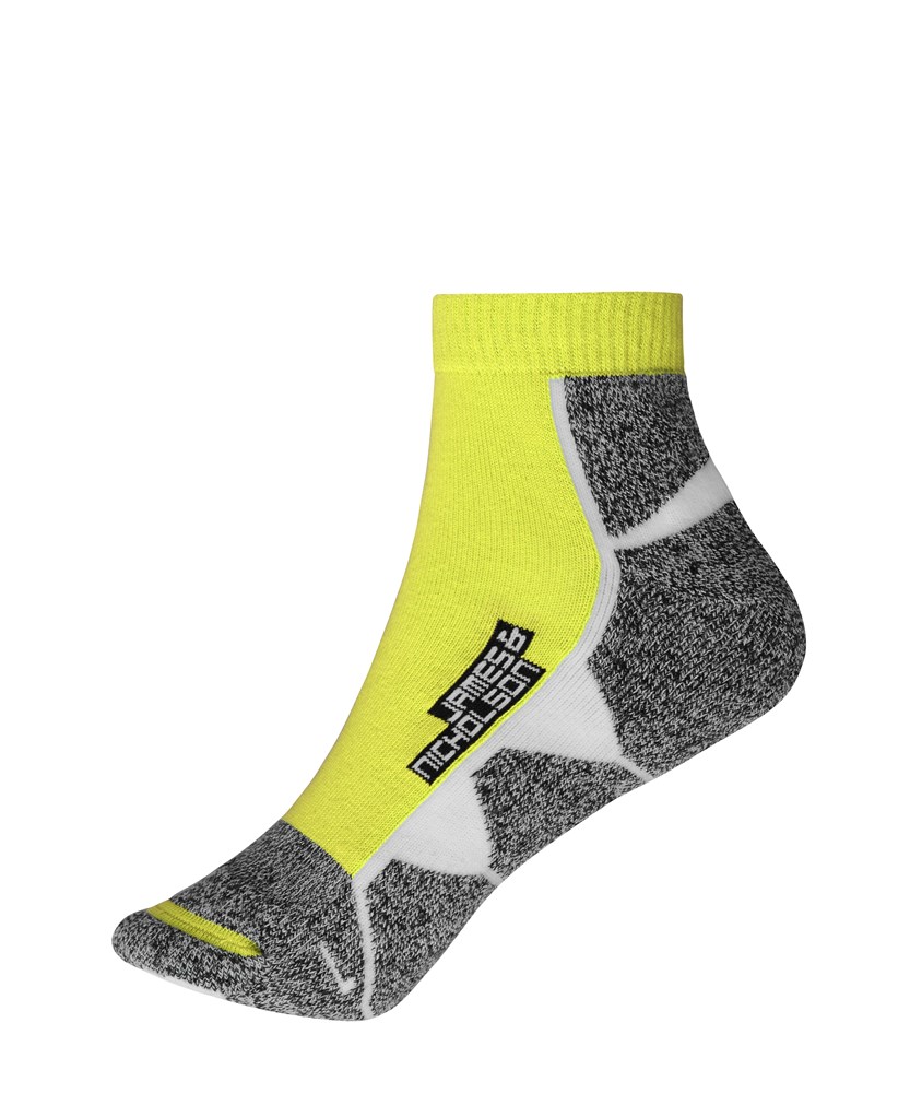 Sport Sneaker Socks - Bright-yellow/white (ca. Pantone 809M
white)