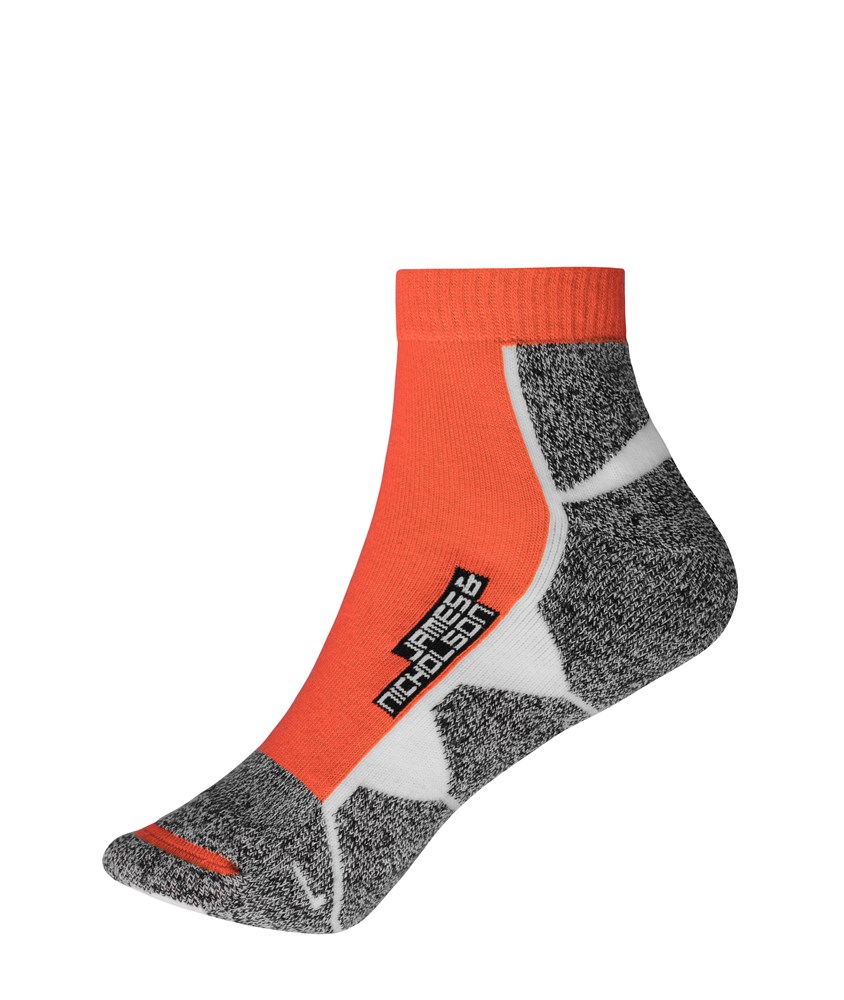Sport Sneaker Socks - Bright-orange/white (ca. Pantone 805M
white)