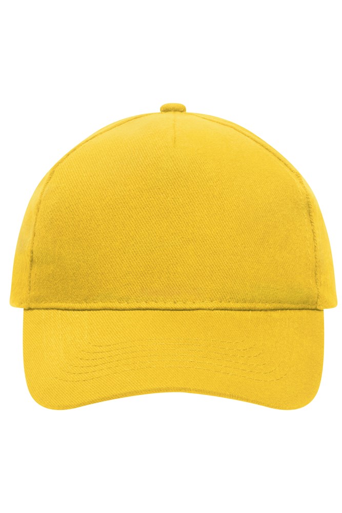 5 Panel Cap Heavy Cotton - Gold-yellow (ca. Pantone 1235C)