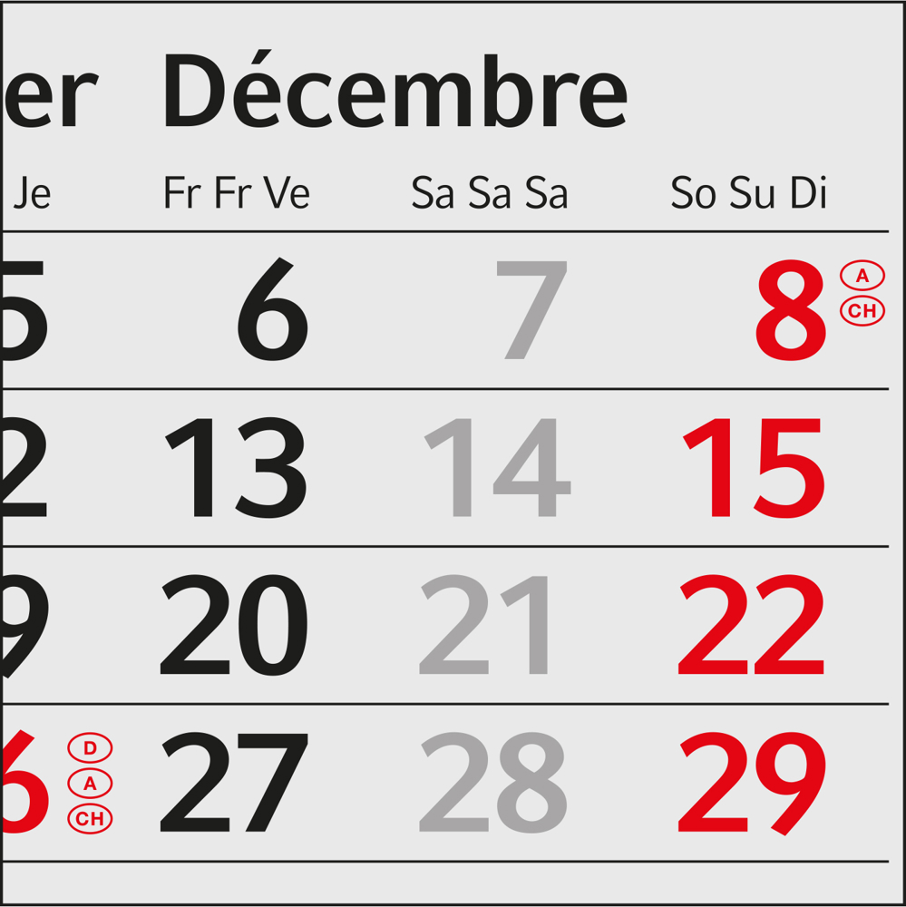 Tischkalender Desktop 3 Steel, 1 Jahr