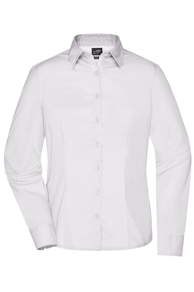 Ladies' Business Shirt Long-Sleeved - White (ca. Pantone white)