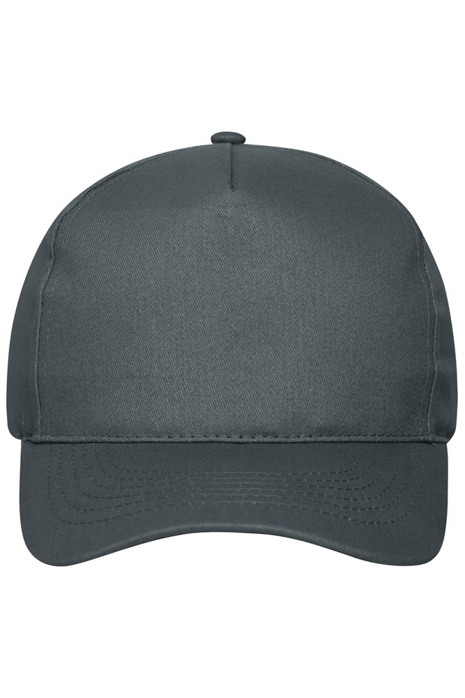 5 Panel Cap Organic Cotton - Graphite (ca. Pantone 432C)