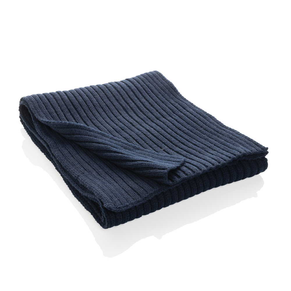 Impact AWARE™ Polylana® Strickschal 180x25cm - navy blau (± PMS 19-3932 TCX)