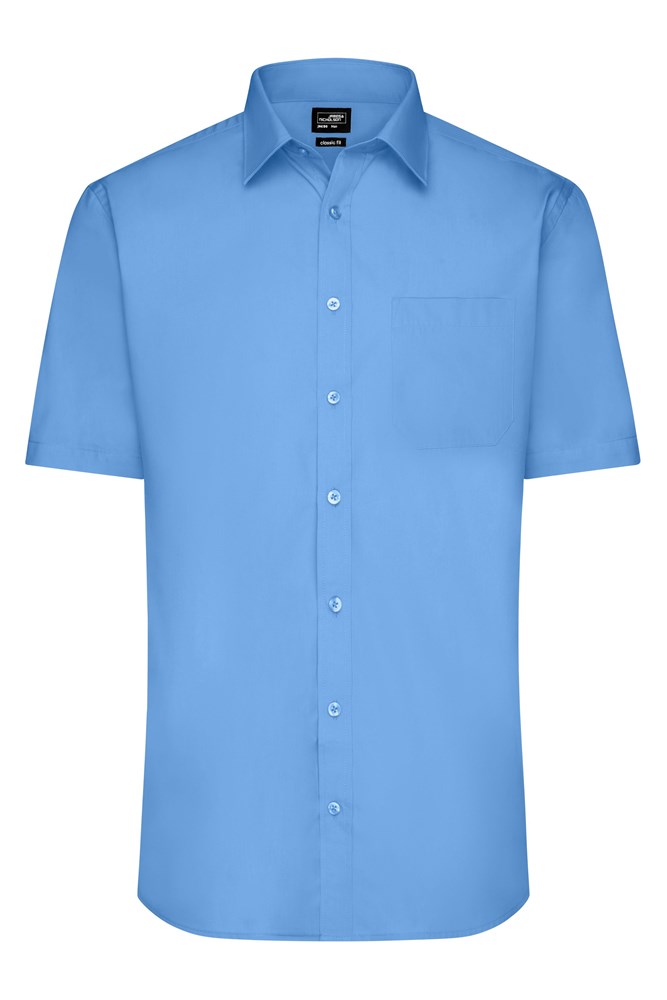 Men's Shirt Short-Sleeved Poplin