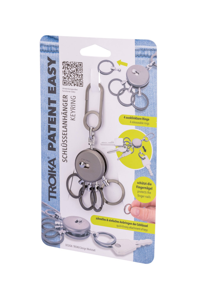 TROIKA Schlüsselanhänger PATENT EASY