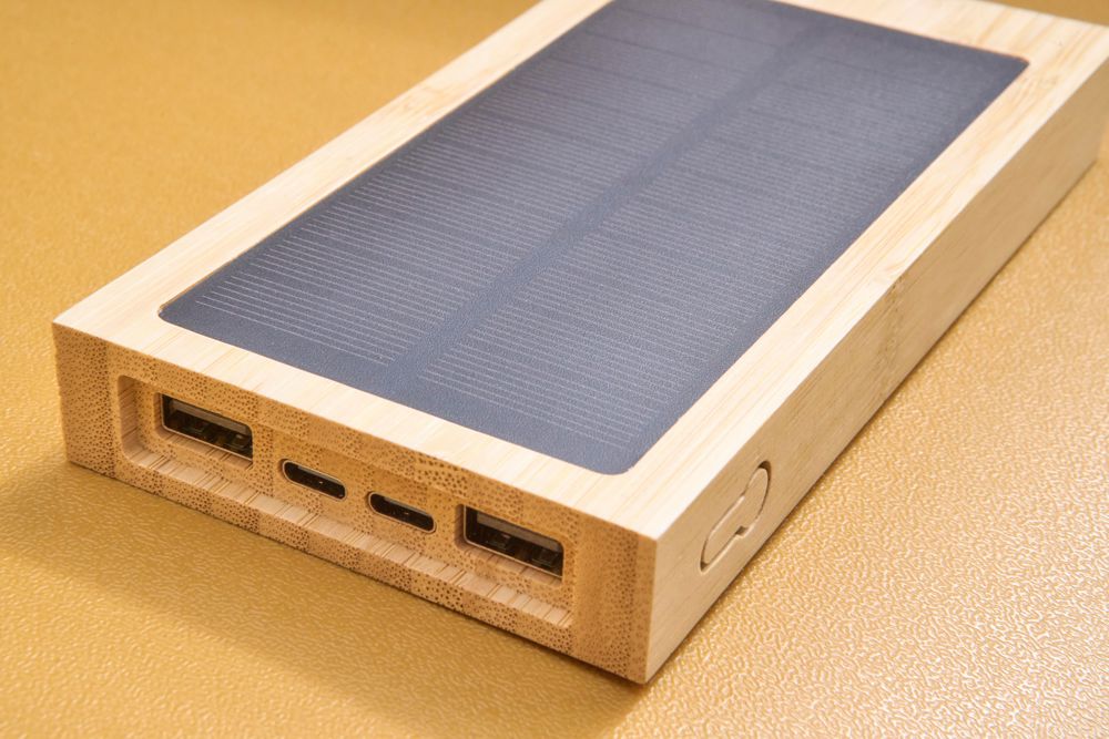 Bambus Solar-Powerbank Elz