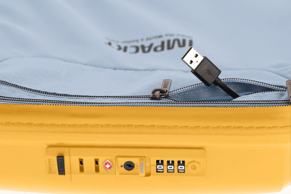 IMPACKT IP1 4w Trolley S m.USB Port, Sunset yellow