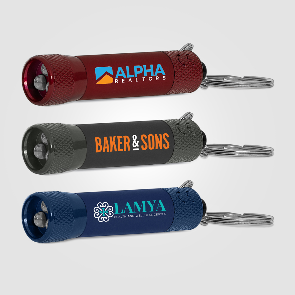 Chroma Softy Monochrome Klassisches 3 LED Taschenlampen Schlüsselanhänger