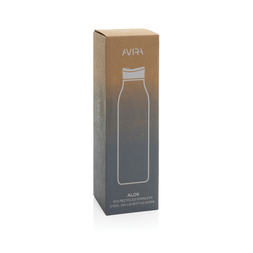 Avira Alok 360 Klick-Wasserflasche aus RCS rec. Stahl, 600ml