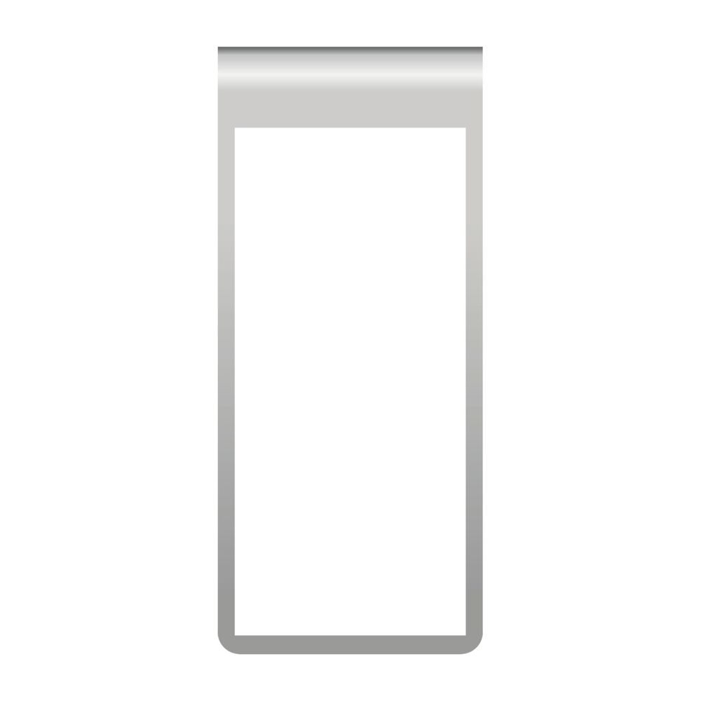 ROMINOX® Mehrweg-Büroklammer Straight Clip XL ohne Noppen, idealer Mailingartikel für Dokumente, bis zu 35 Seiten Klemmkraft