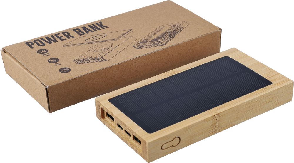 Bambus Solar-Powerbank Elz