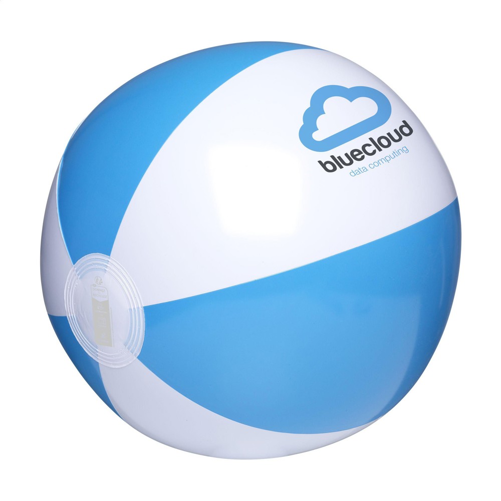 BeachBall Ø 27 cm - weiß/blau (± PMS 2191)