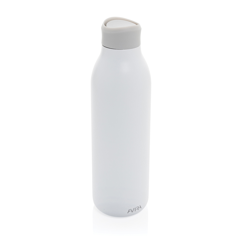 Avira Alok 360 Klick-Wasserflasche aus RCS rec. Stahl, 600ml - weiß (± PMS White)