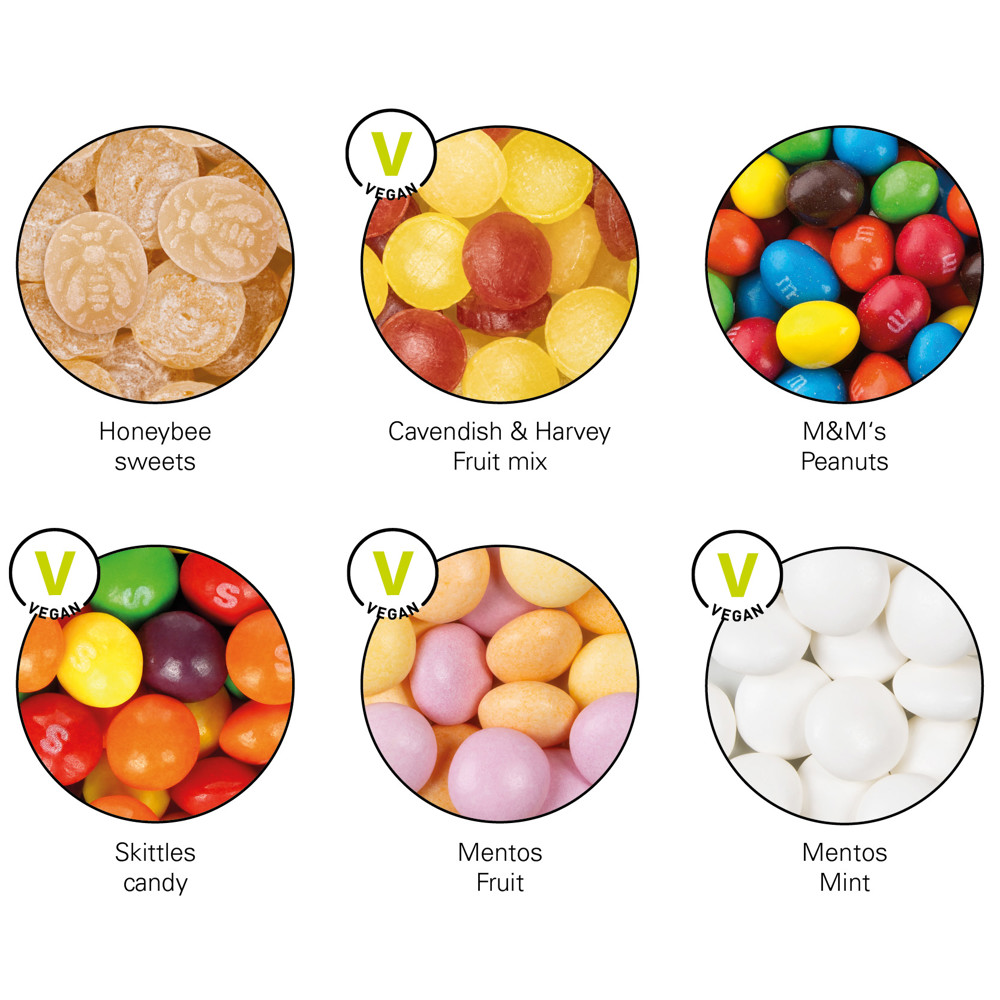 Papierdose Eco Midi mit Honigbienen Bonbons