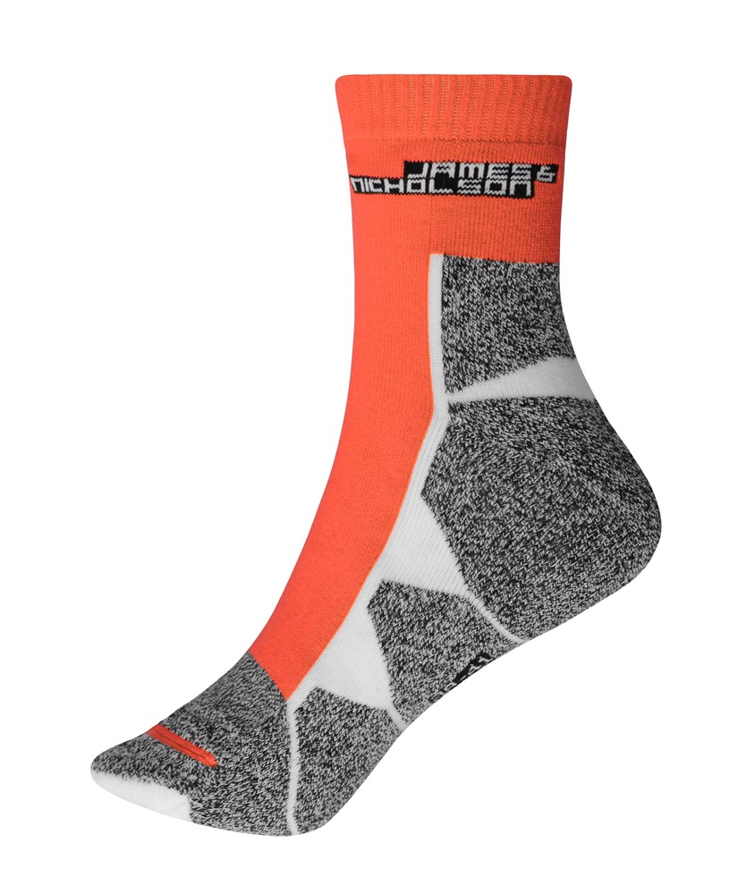 Sport Socks - Bright-orange/white (ca. Pantone 805M
white)