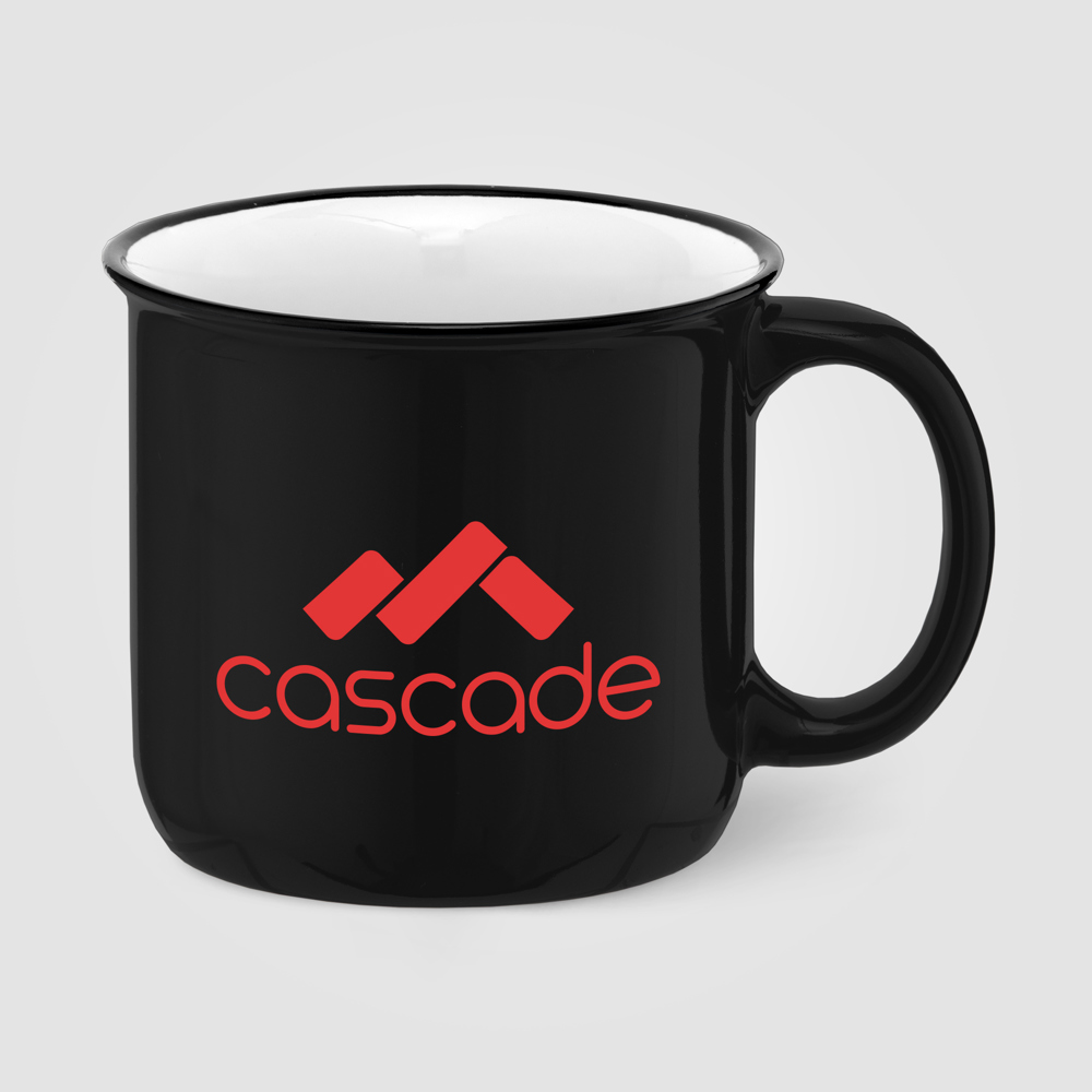 Adventure - 445 ml Campfire Keramiktasse - Schwarz (#000000)