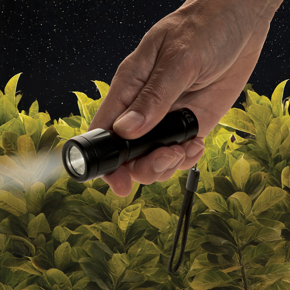 Flara USB-aufladbare Taschenlampe aus RCS recyceltem ABS