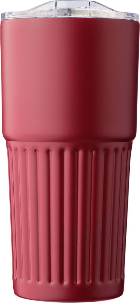Recycelter Edelstahl-Trinkbecher mit doppelter Wand (500 ml) Kael - Bordeauxrot