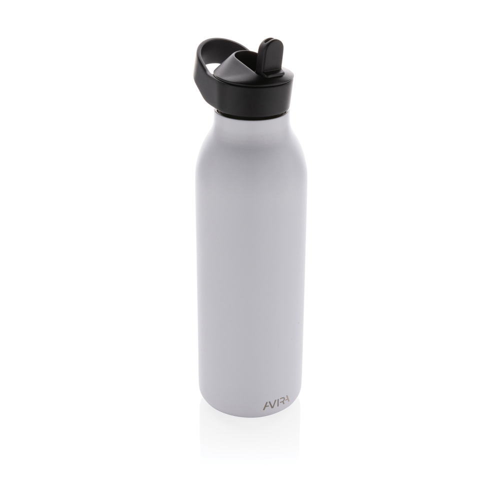 Avira Ara RCS Re-Steel Fliptop Wasserflasche 500ml - weiß (± PMS White)