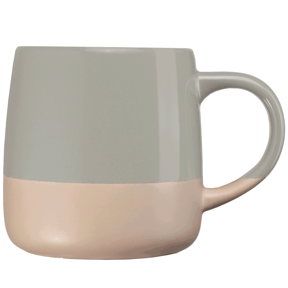 Atlas Keramiktasse mit Farbblock-Design - 445 ml