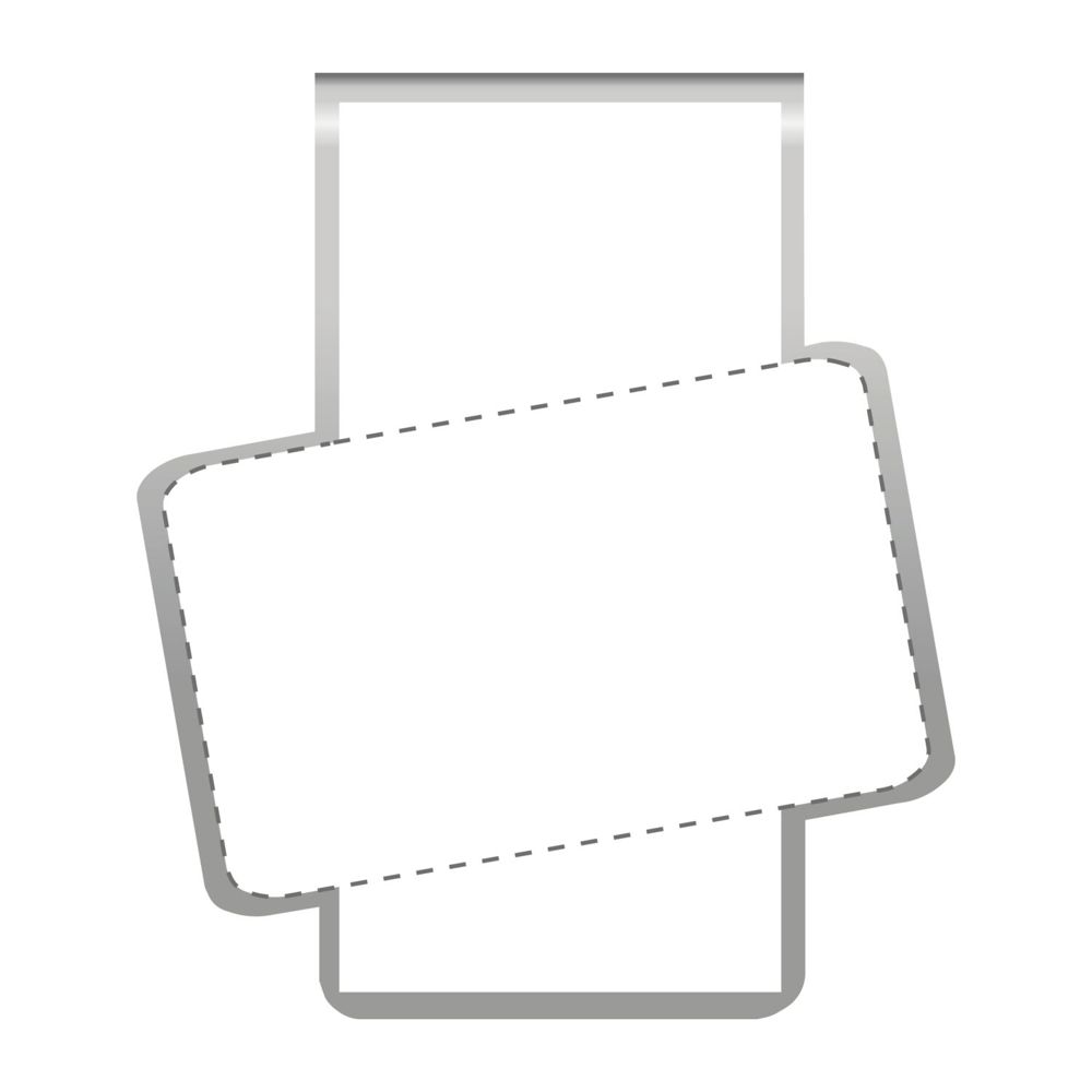 ROMINOX® Mehrweg-Büroklammer Shape Clip Variante B, idealer Mailingartikel für Dokumente, bis zu 18 Seiten Klemmkraft