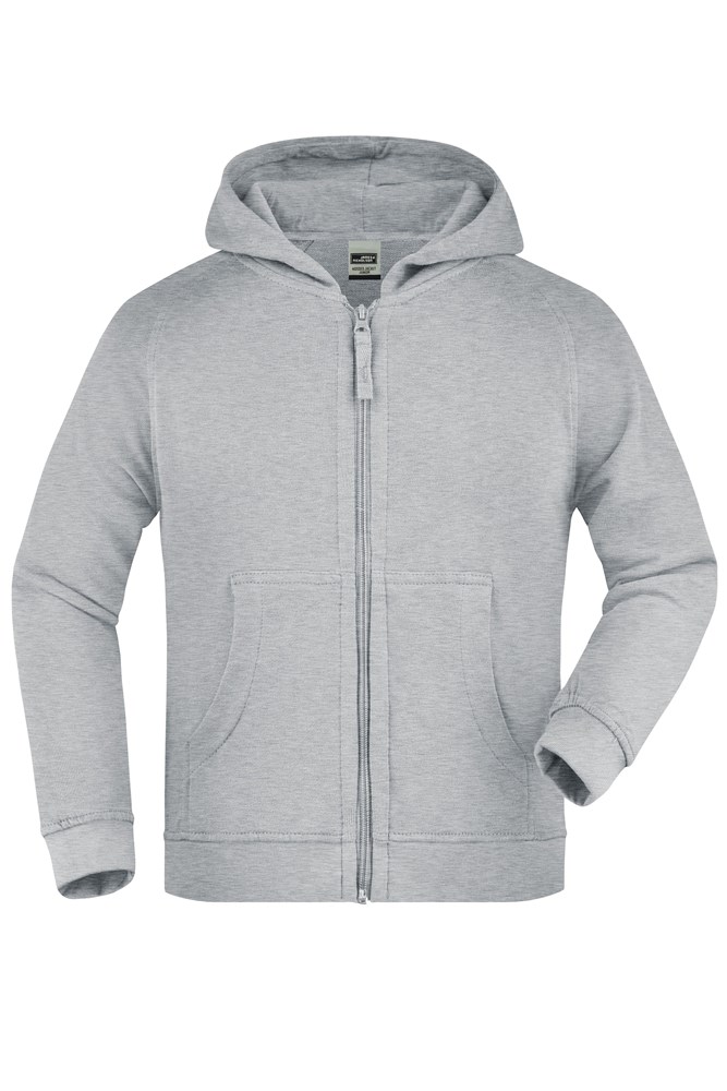 Hooded Jacket Junior - Grey-heather (ca. Pantone CoolGray1C)