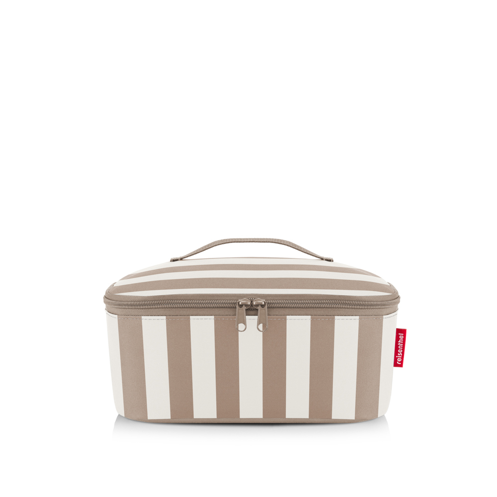 coolerbag M pocket - summerstripes coffee