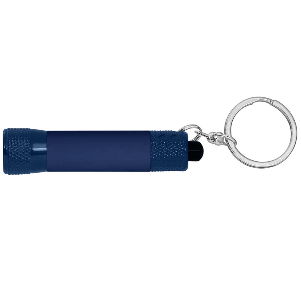Chroma Softy Monochrome Klassisches 3 LED Taschenlampen Schlüsselanhänger - Marineblau (#002855)