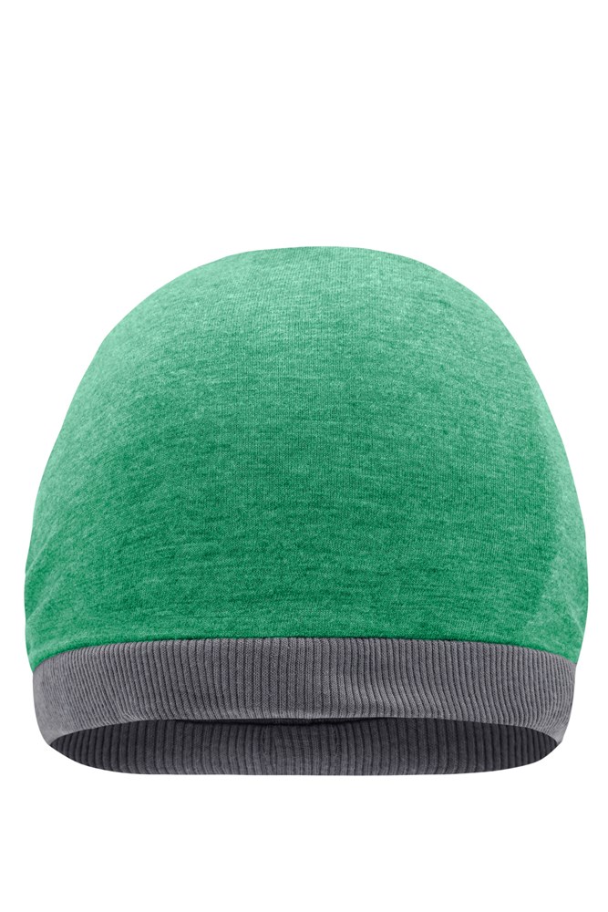 Heather Summer Beanie - Green-melange/dark-grey (ca. Pantone 556C
426C)
