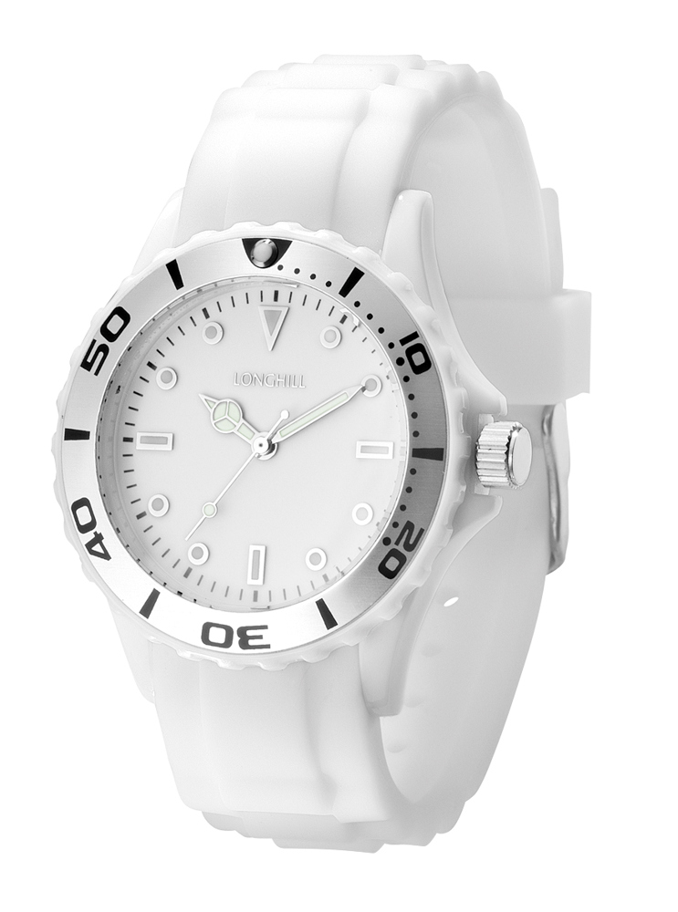 Kunststoffuhr LOGI LADY - weiss
