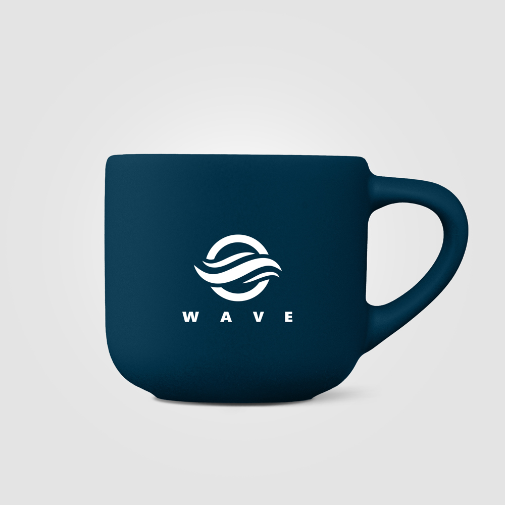 Alba Espresso-Keramiktasse mit mattem Finish - 90 ml - Marineblau (#002855)